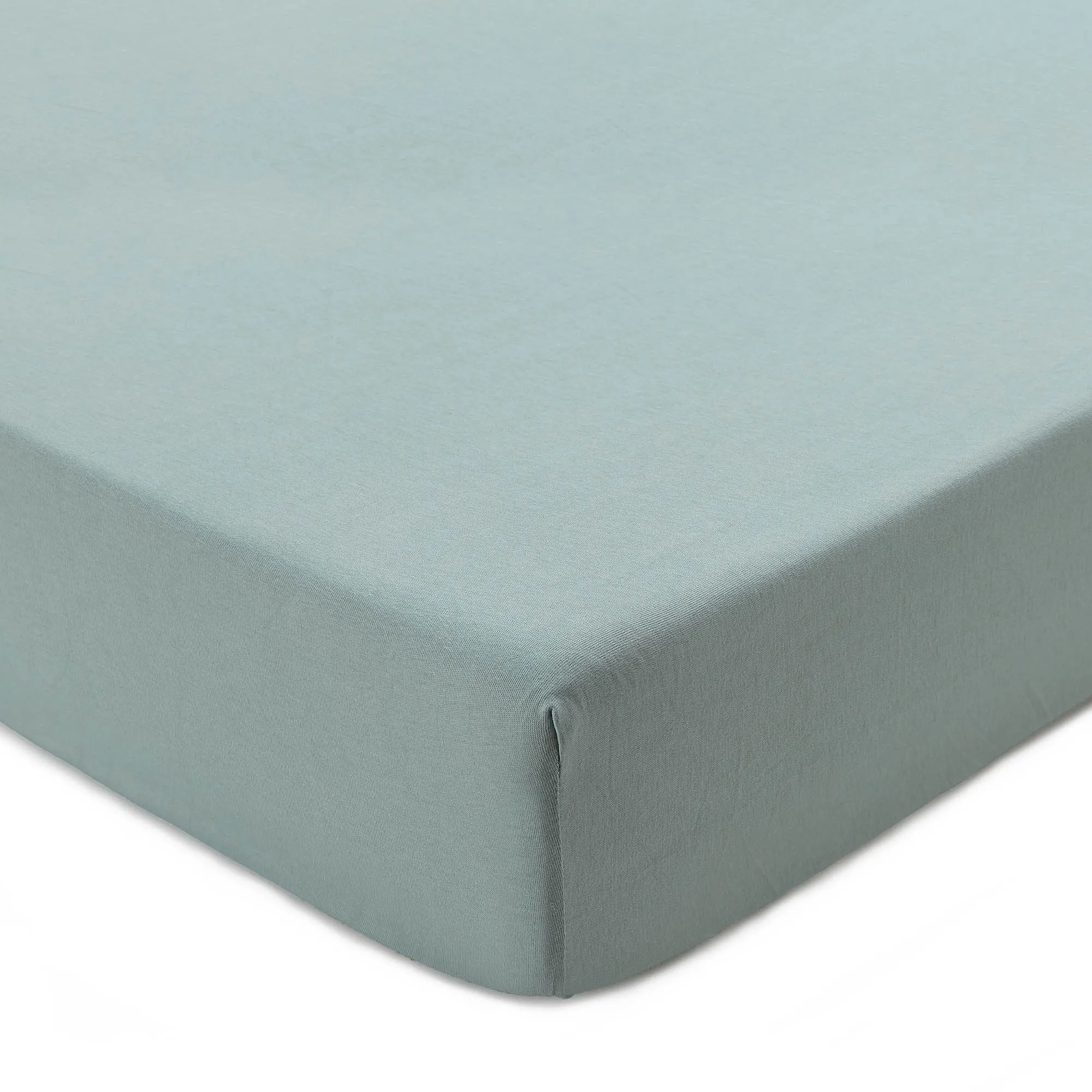 Samares Jersey Fitted Sheet [Light grey green]