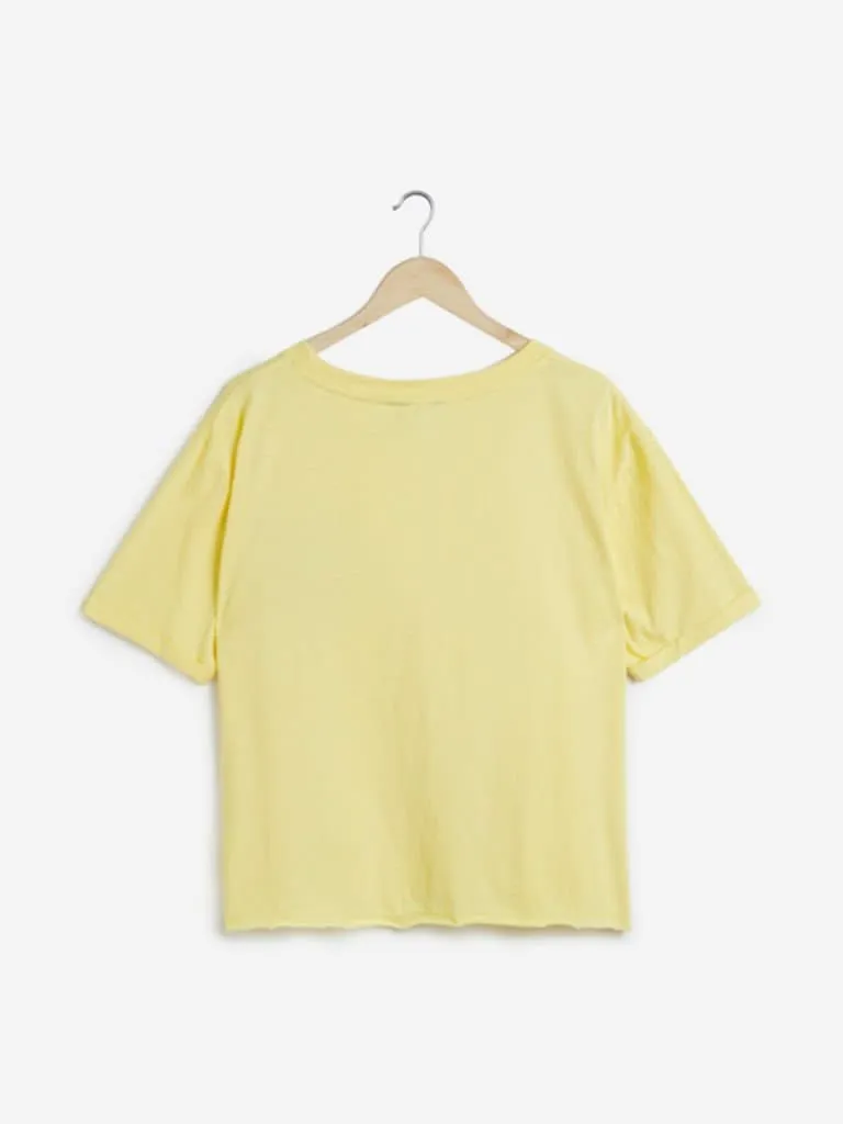 Sassy Soda Curves Yellow Sequin Donnie T-Shirt