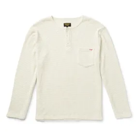 Sawpit Henley LS Thermal | Vintage White | Seager Co.