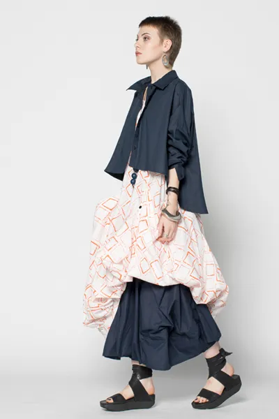 Selavie Shirt in Navy Carnaby