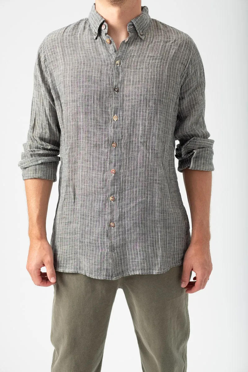 Shirt in Filetto Nero Naturale