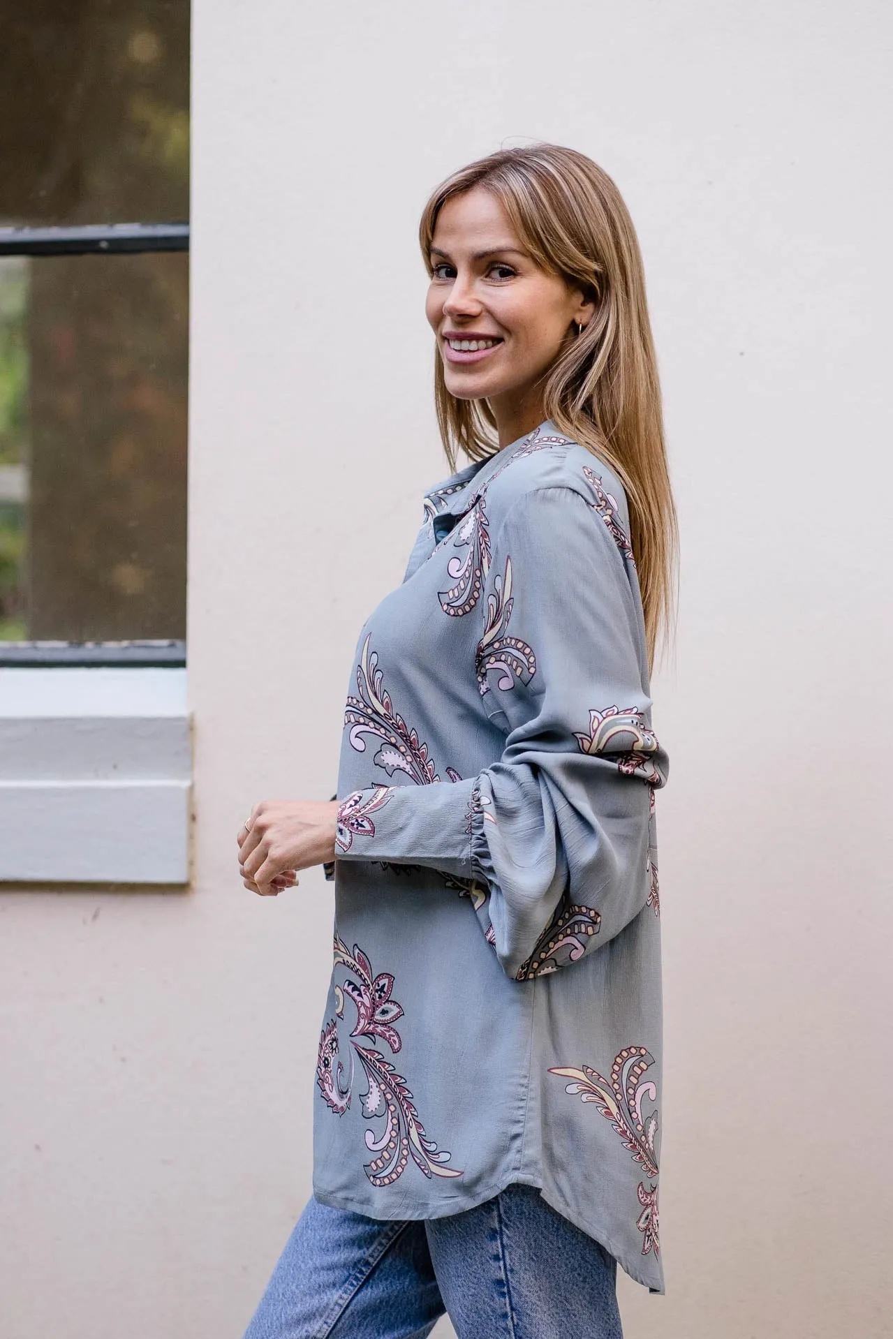 Sienna Shirt - Paisley Cloud