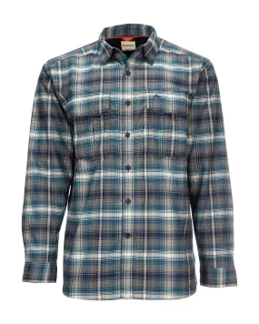 Simms Men's Coldweather LS Shirt/Atlantis Steel Plaid