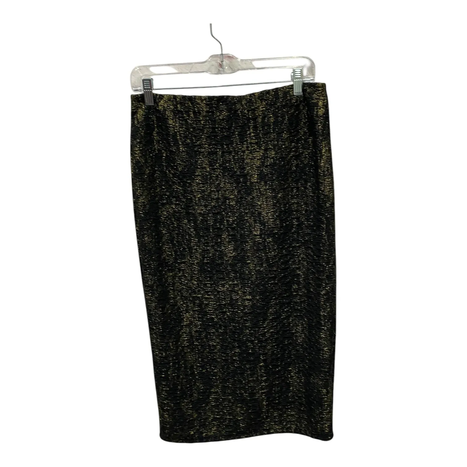 Skirt Midi By Leith In Black & Gold, Size:8