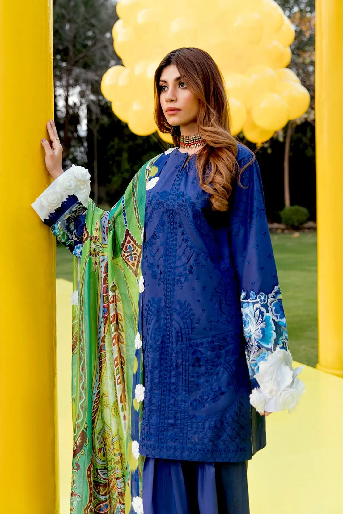 So Kamal X Ali Xeeshan Luxury Lawn Collection – Purana Khat (A)