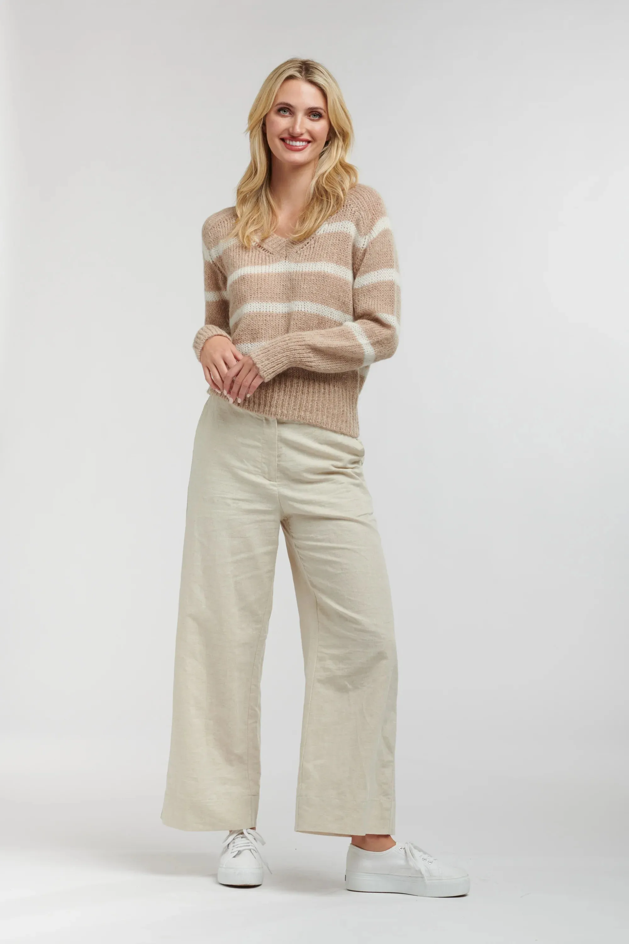 Spencer Stripe Mohair Knit