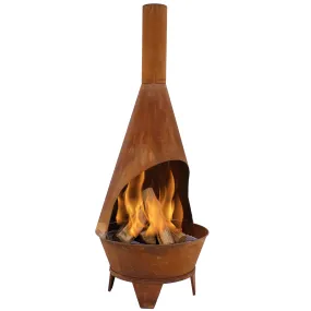 Sunnydaze 6' Wood-Burning Chiminea Fire Pit - Rustic