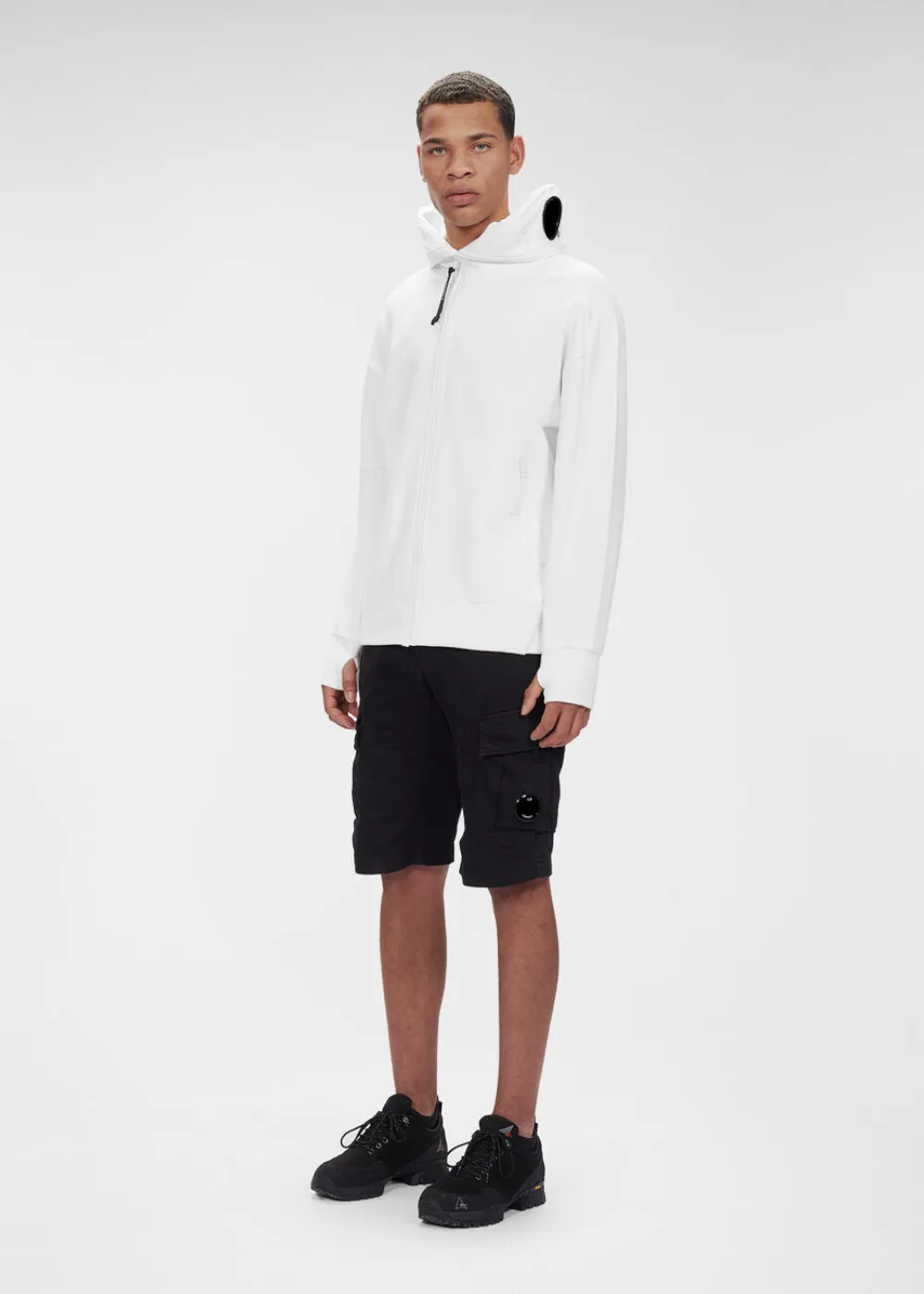 Sweat-shirt full zip blanc