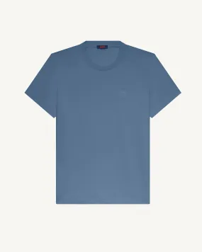 T-shirt col rond homme en coton Bleu délavé Pedro