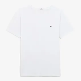 T-shirt en jersey col rond blanc