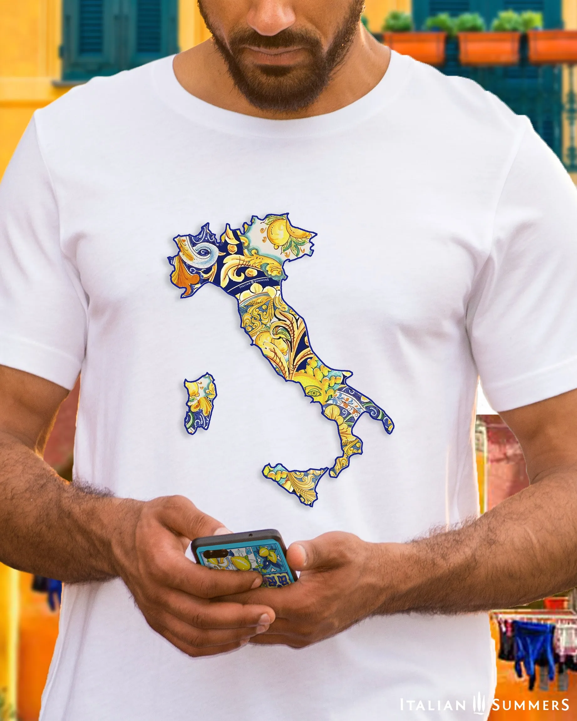 T Shirt ITALIA MAIOLICA - Ghirigoro-