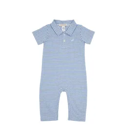 TBBC: Sir Proper's Romper Barbados Blue Stripe w/ Buckhead Blue Stork