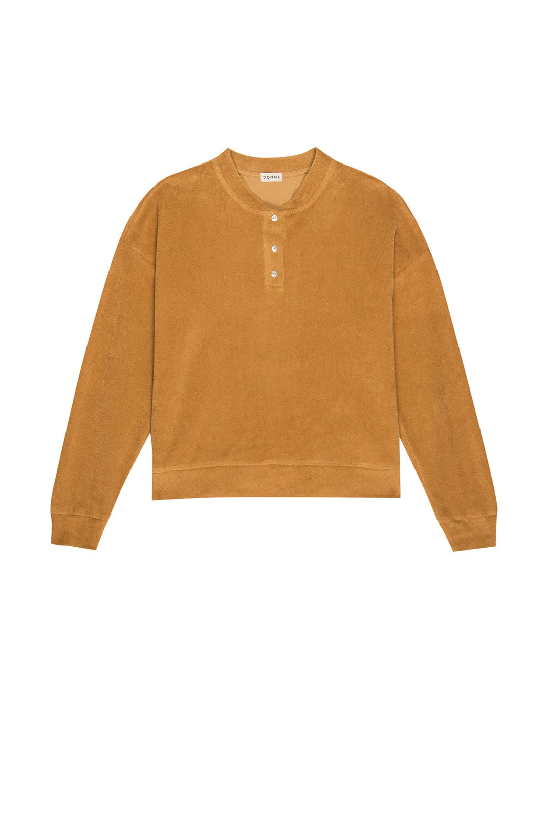 Terry Henley Sweatshirt, Honey