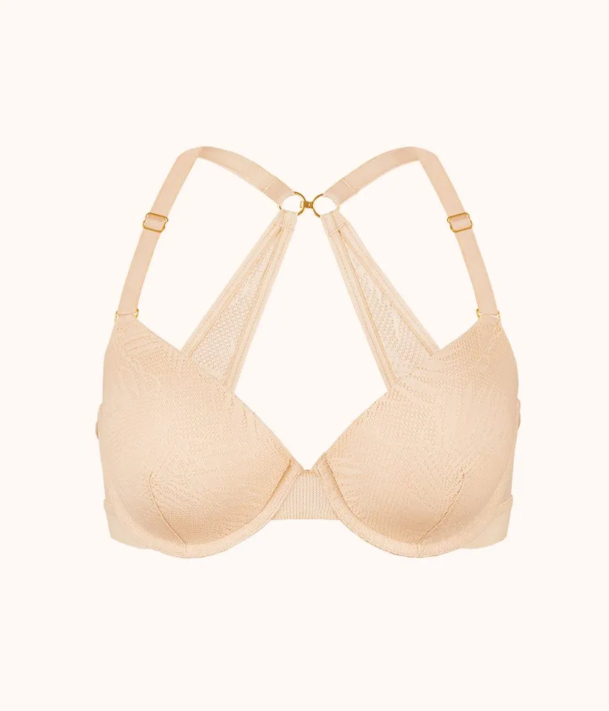 The Smooth Lace T-Shirt Bra: Toasted Almond