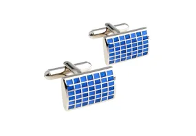 Urbana Blue & Light Blue Enamel Cufflinks