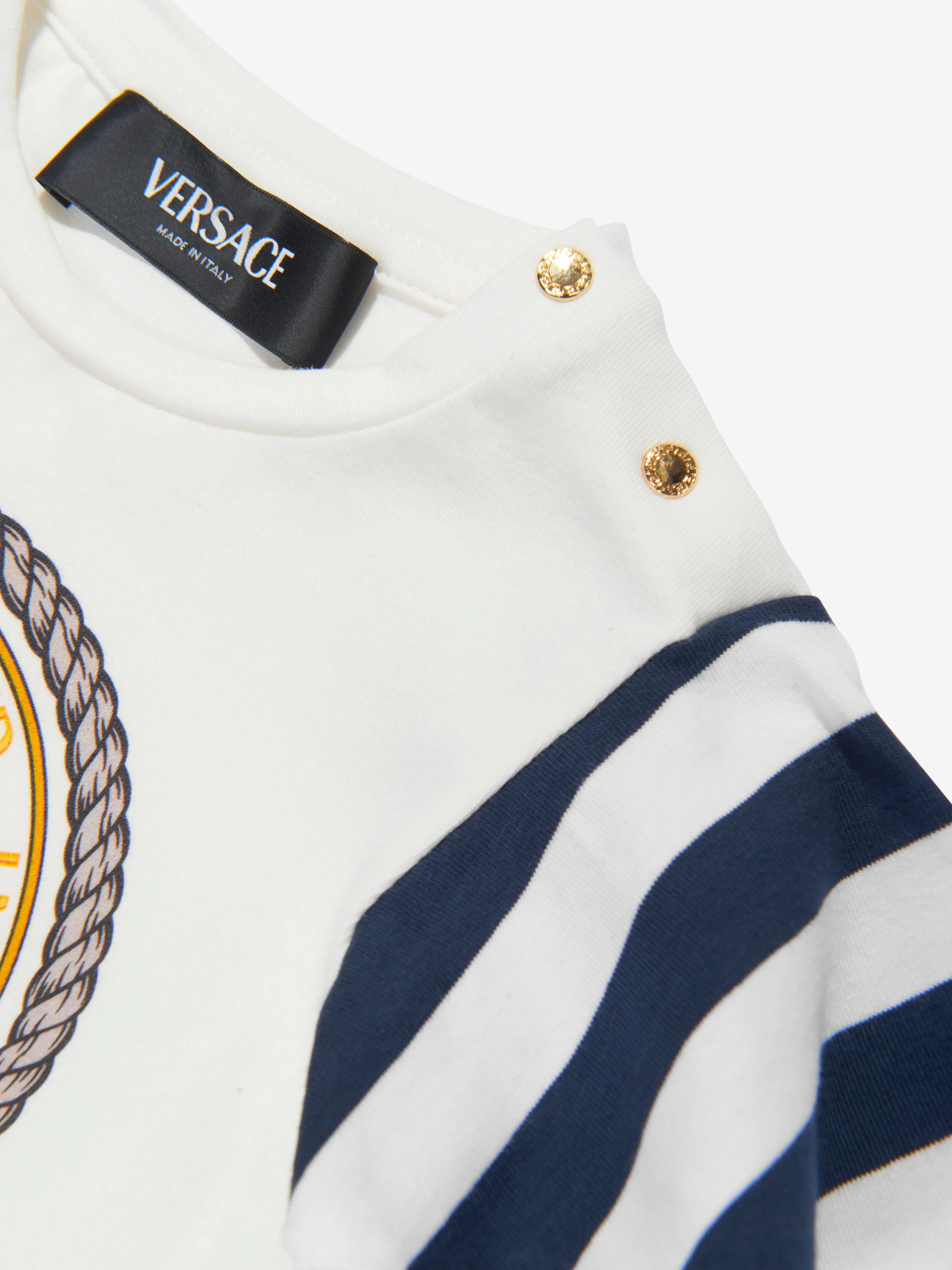 Versace Baby Girls Nautical T-Shirt in White