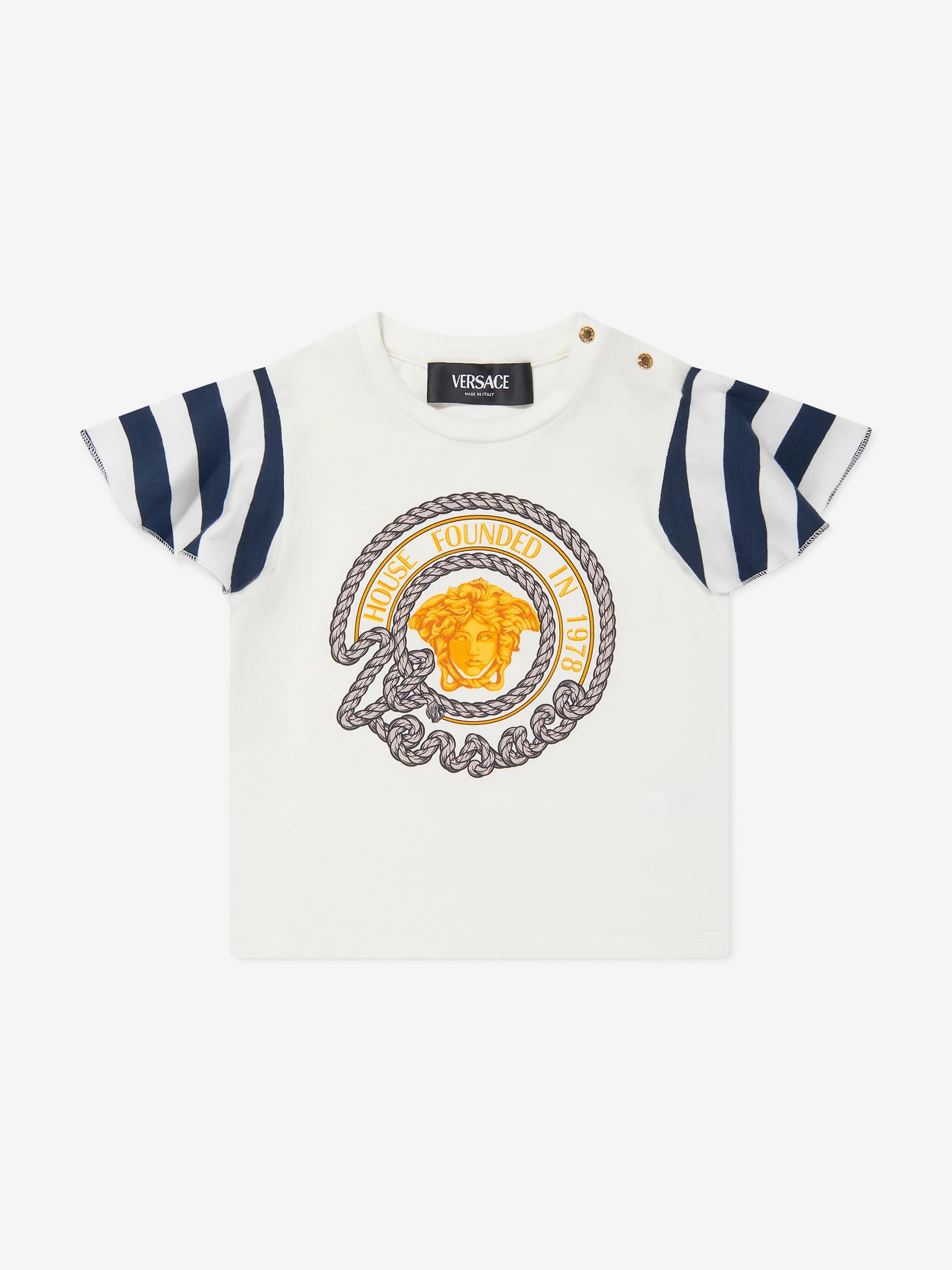 Versace Baby Girls Nautical T-Shirt in White