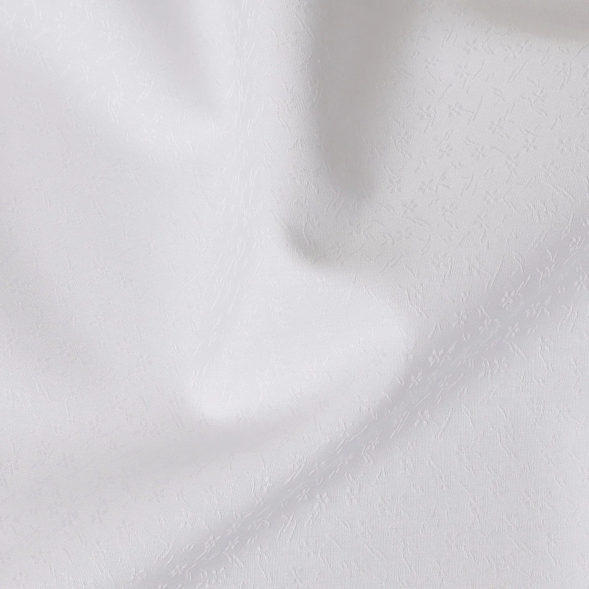 White Premium pure 100% Swiss cotton shirting fabric with same tone jacquard in fancy design-D14671