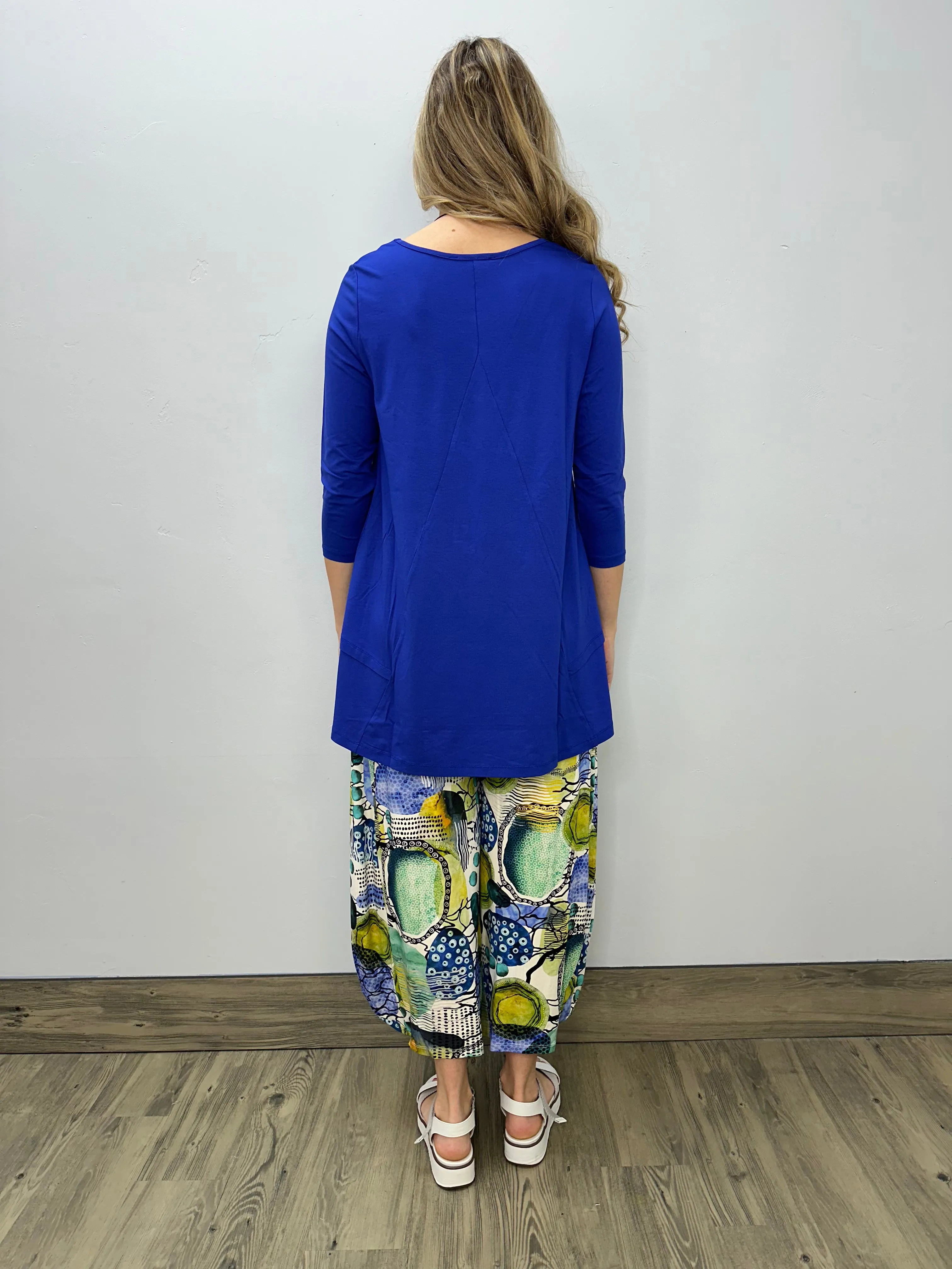 Wisteria Blue 3/4 Sleeve Tunic